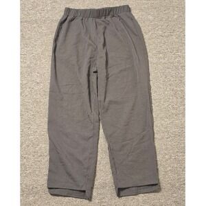 Dazy Cropped Pants Wide Leg High‎ Waist Casual Comfy Gray Size L